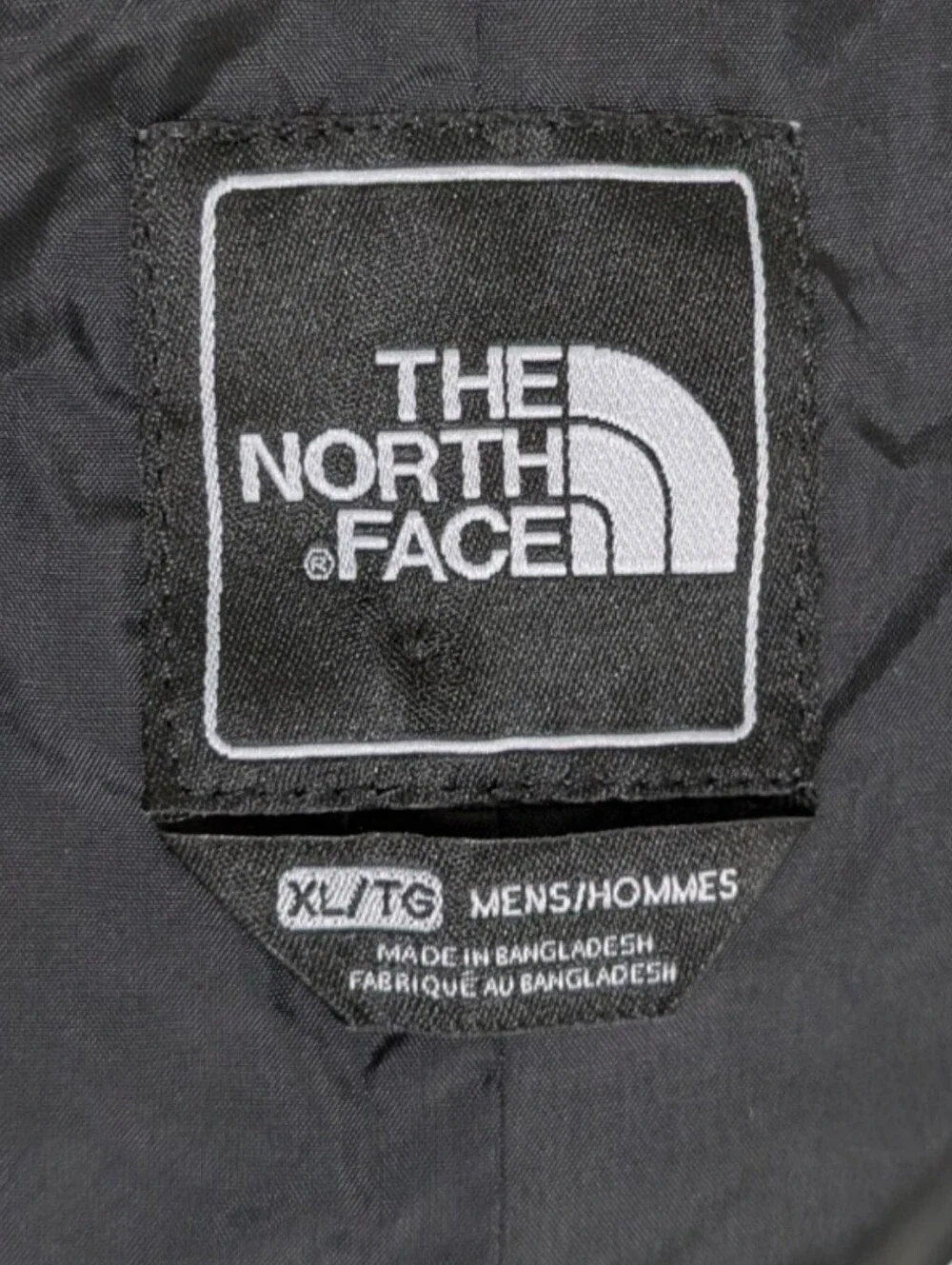 The North Face HyVent Black Hooded Rain Jacket Parka Men's XL